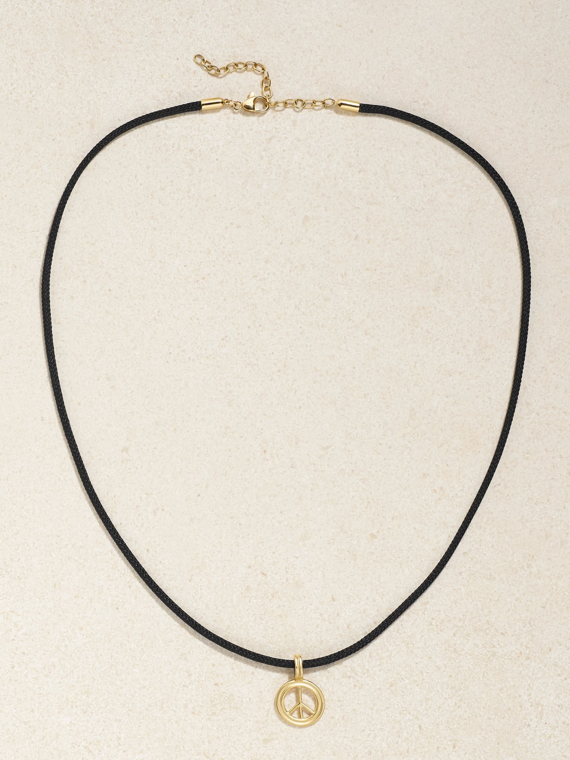 《STONE AND STRAND》14K ゴールド＆コード チョーカー