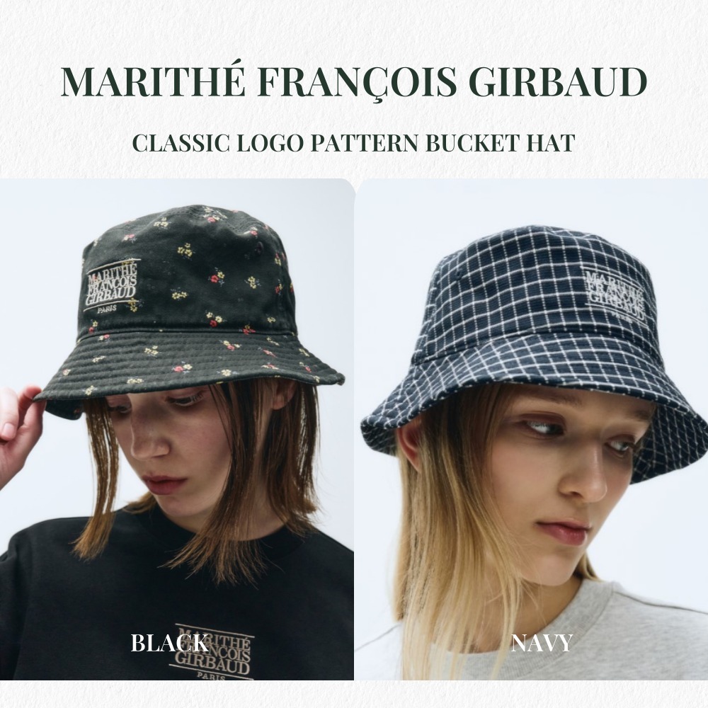 Marithe ★ CLASSIC LOGO PATTERN BUCKET HAT バケットハット