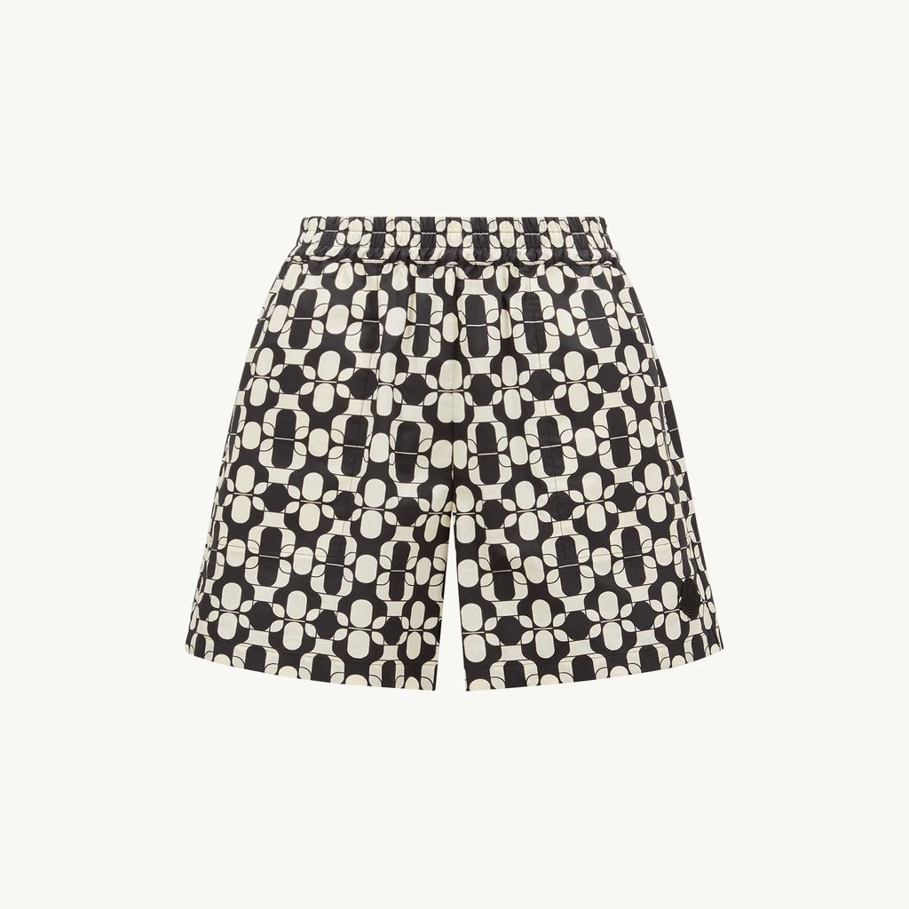 Moncler ショートパンツ Geometric Print Cotton Shorts 関税込