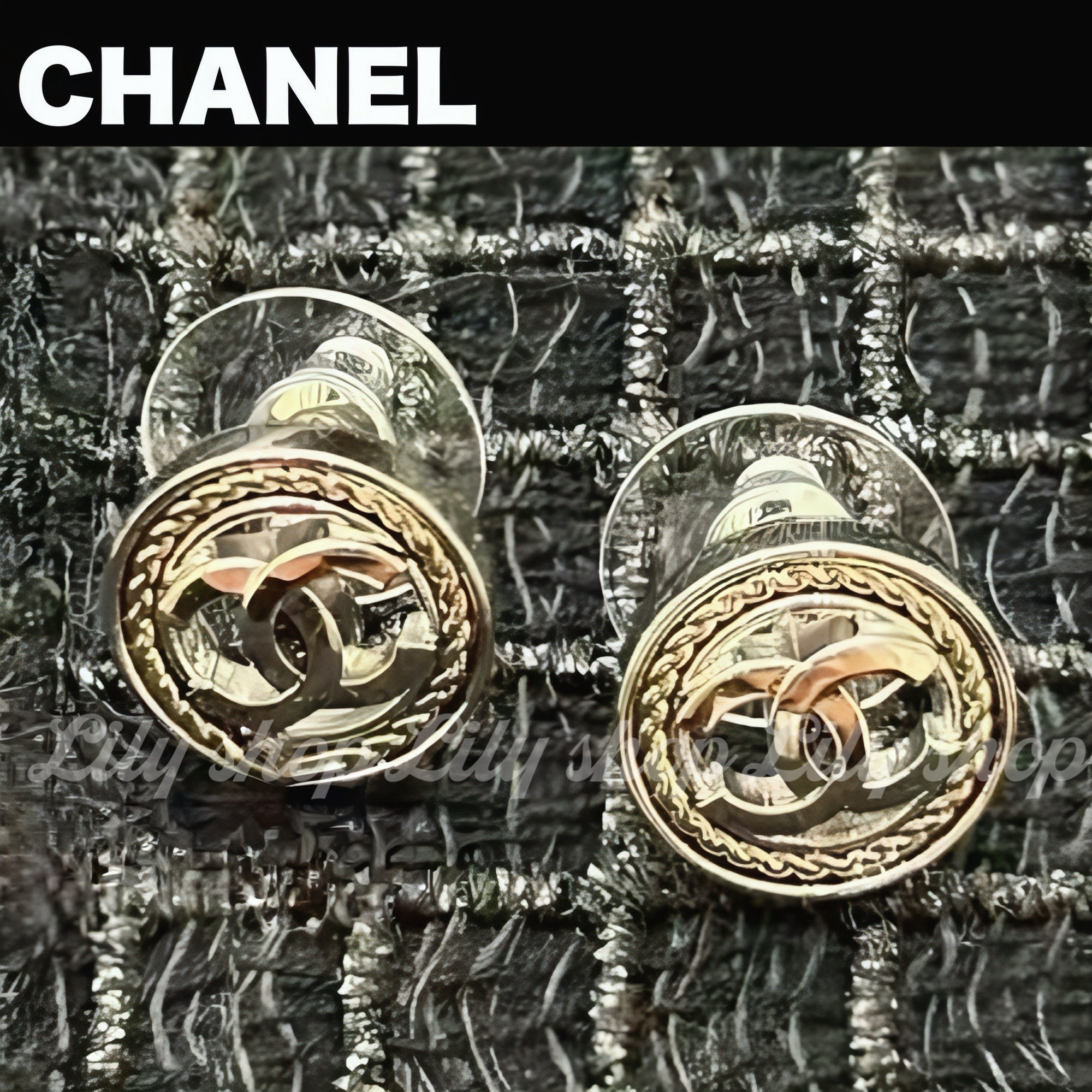 控えめロゴが上品映え【CHANEL】ピアス