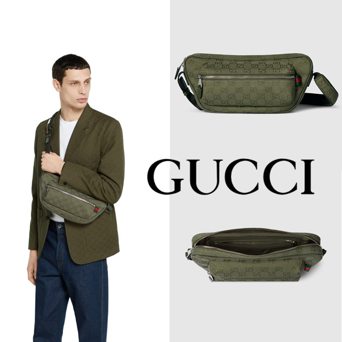 新作【GUCCI】GGキャンバス ラージ スリングバッグ