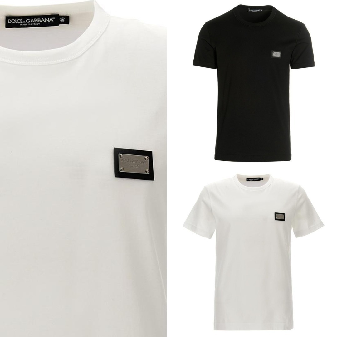 VIPセール【Dolce & Gabbana】ロゴプレート付きTシャツ