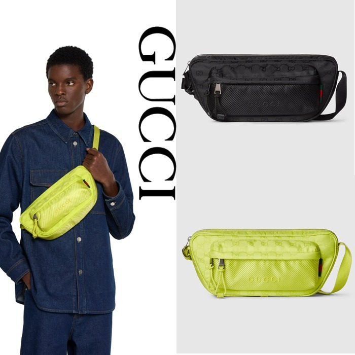 新作【GUCCI】〔Gucci Nexus〕GGナイロン ラージ スリングバッグ