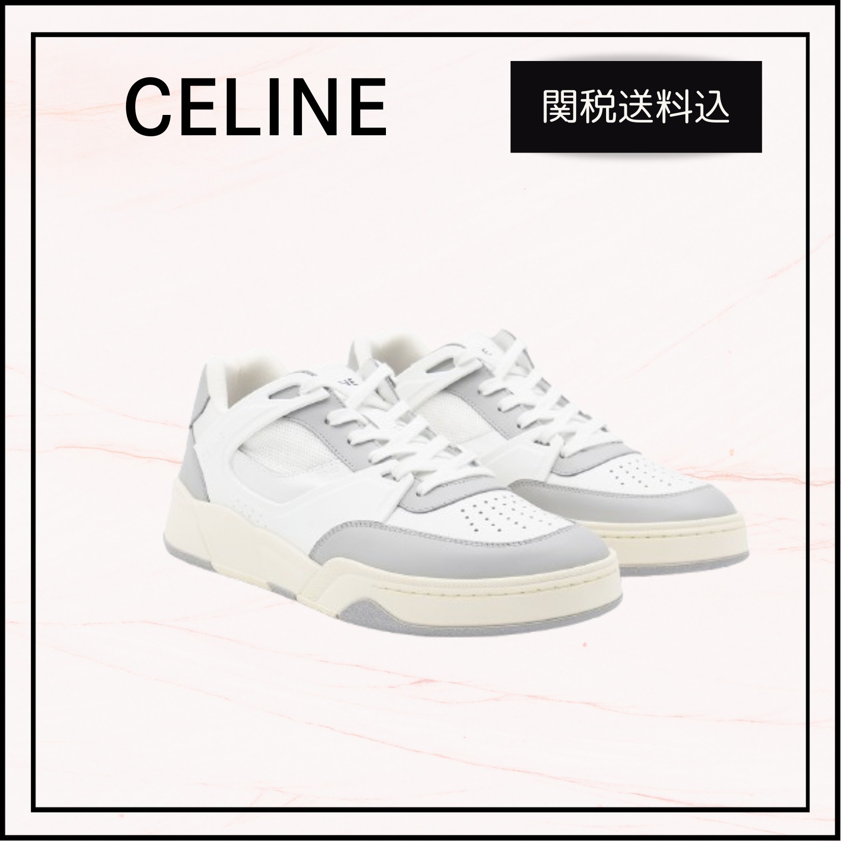 関税送料込★CELINE CT-09 レースアップ ロースニーカー