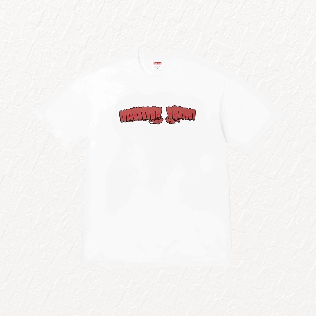 Tシャツ・カットソー Supreme x Toy Machine Fist T-Shirt White