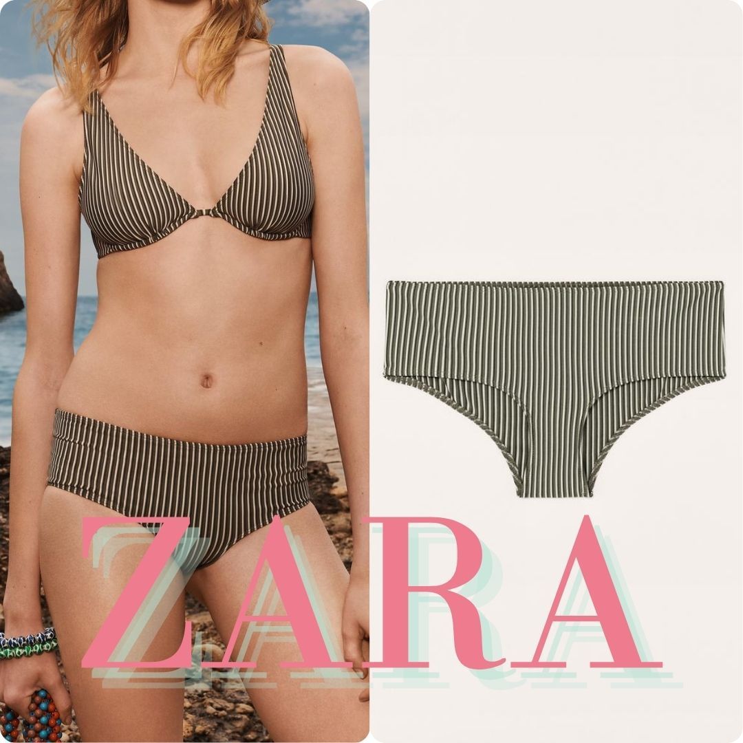 ZARA LIMITED EDITION ストライプビキニボトム 2910/222