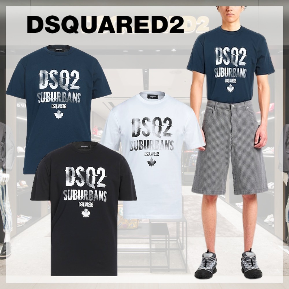 D SQUARED2* Tシャツ ロゴプリント 半袖 クルーネック
