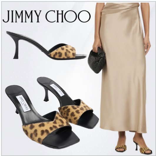 【Jimmy Choo】70mm スカイ ポニー ミュール、お洒落