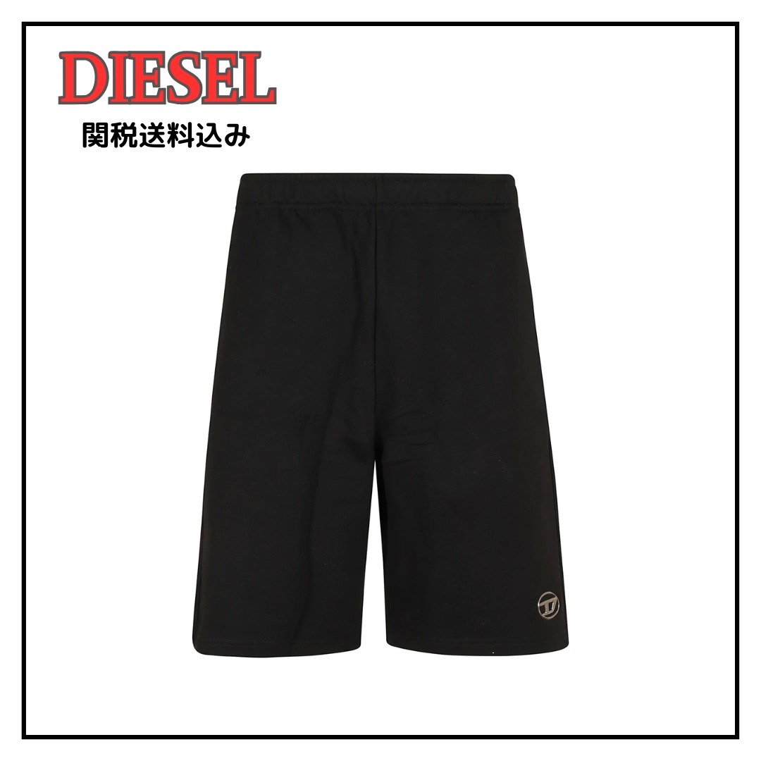 【DIESEL】P-Marshy-Od スウェット ショートパンツ 黒
