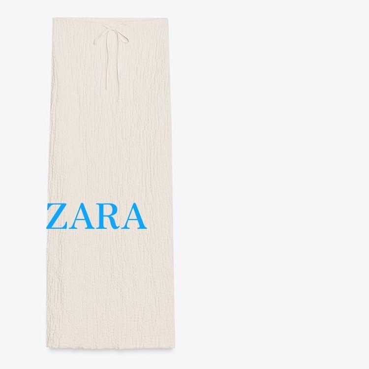 【ZARA】ロング丈テクスチャードスカート 5039/339/251