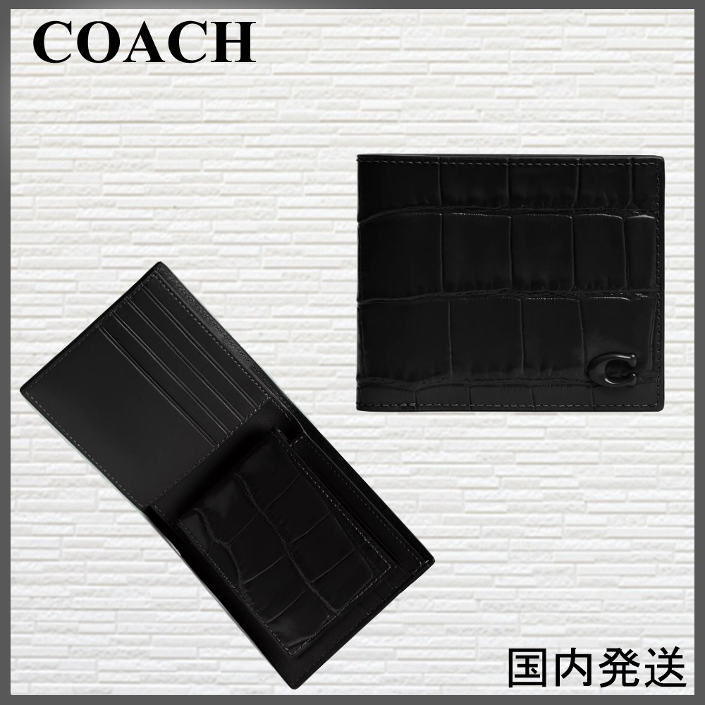 【国内発送】COACH 3-IN-1 ウォレット ブラック