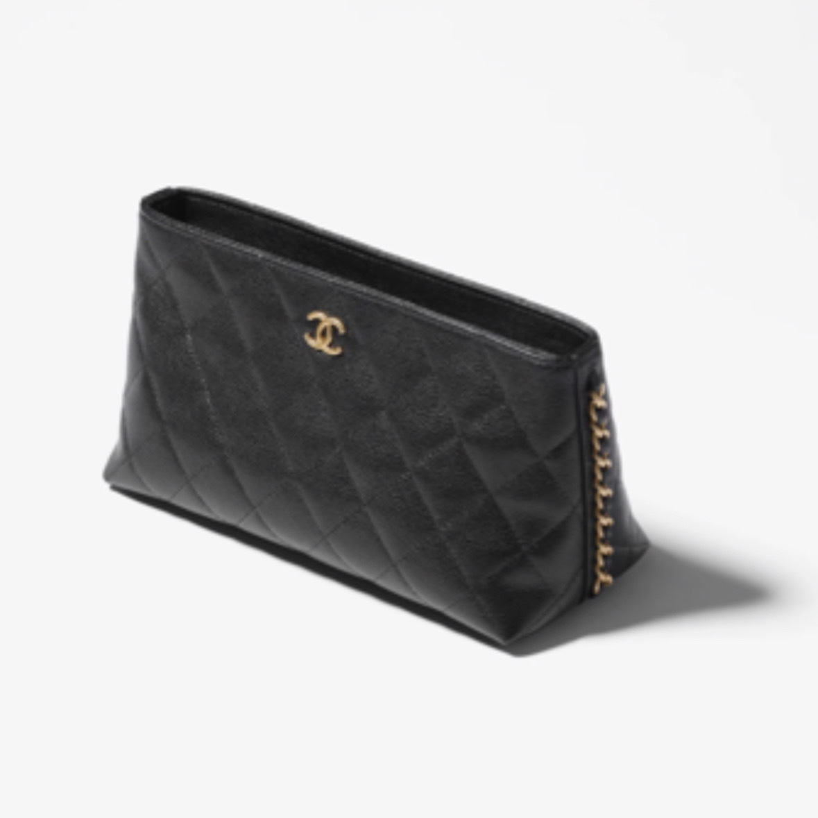 《シンプルで上品》CHANEL ポーチ ブラック