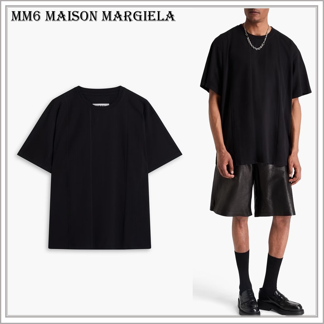 【関税込】人気◆MM6 Maison Margiela◆ラインステッチ Tシャツ