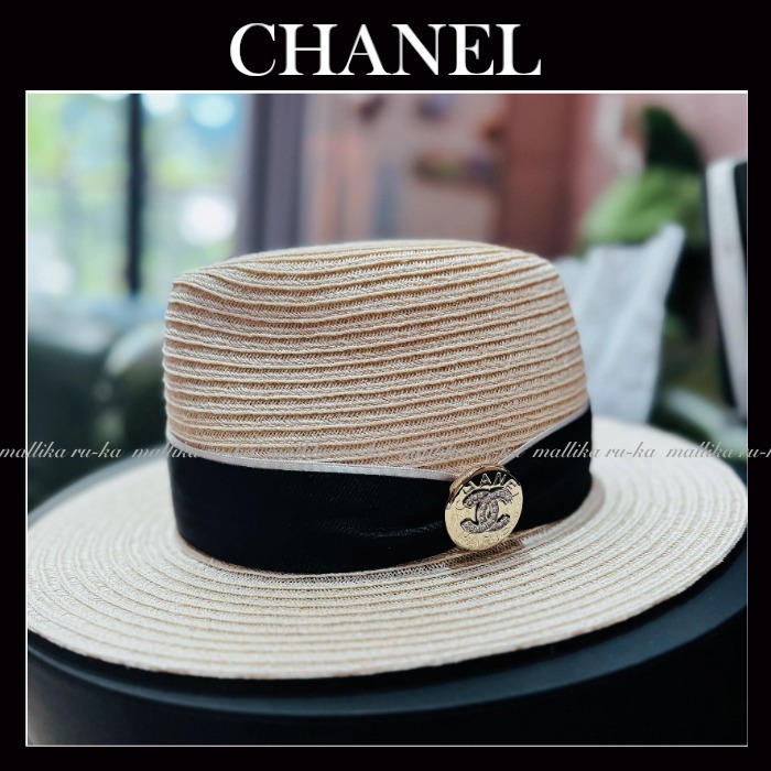 エレガントなフォルム♡25A【CHANEL】ストローハット