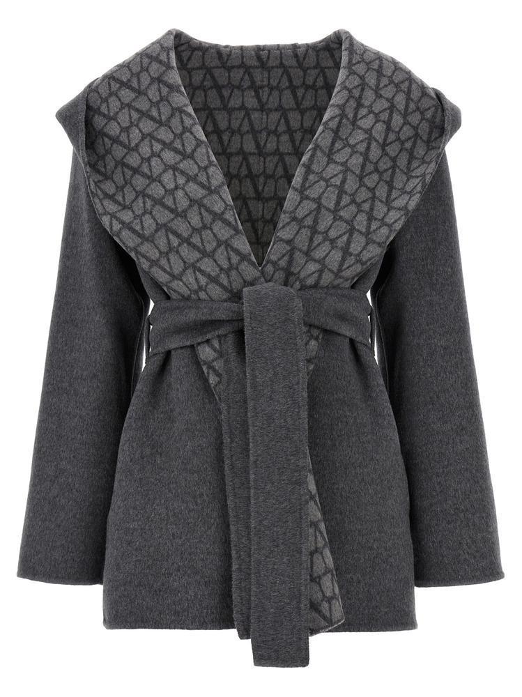 1点限り★VALENTINO★ＶLOGOカシミアコート ♪☆早物勝ち!