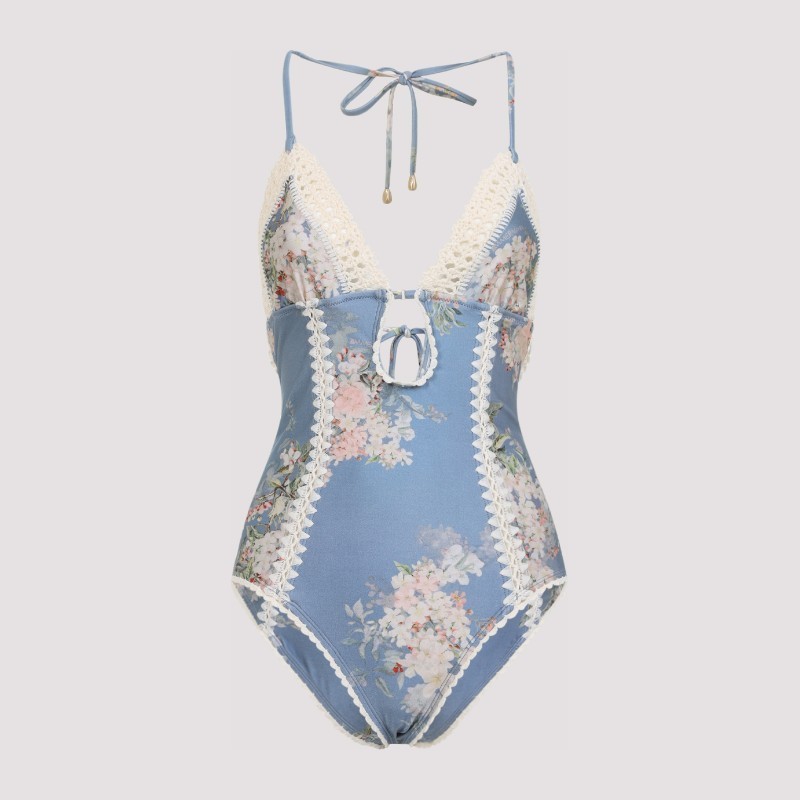 ワンピース水着 Zimmermann Zimmermann Cascadian Keyhole Crochet One-piece