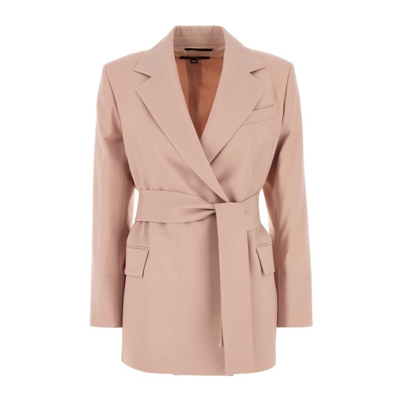 ジャケット Weekend Max Mara Powder pink wool Teso blazer