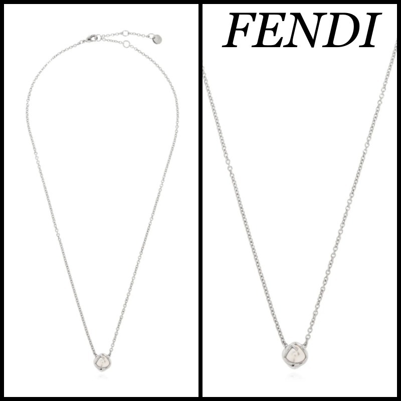 【関込】FENDI フェンディ◆フォーエバー エフ イズ ネックレス