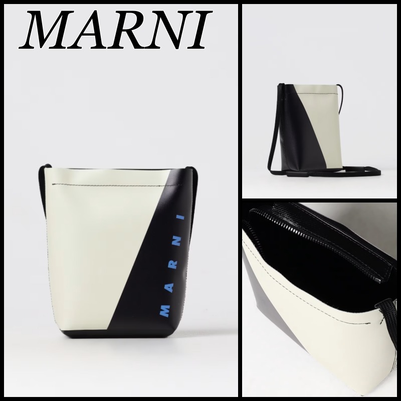 【関税込】新作◆MARNI マルニ◆Tribeca ロゴ ショルダーバッグ