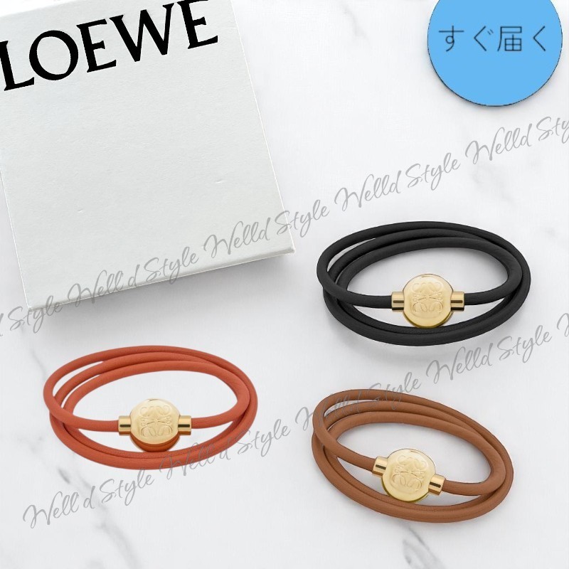国内発送・すぐ届く【LOEWE】ぺブル ブレスレット