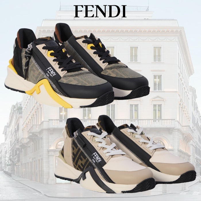 関税込★VIP価格【FENDI】フェンディ マッチ スニーカー