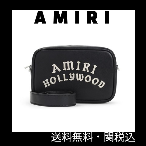 【関送込】AMIRI ハリウッドパッチ ジップ クラッチバッグ