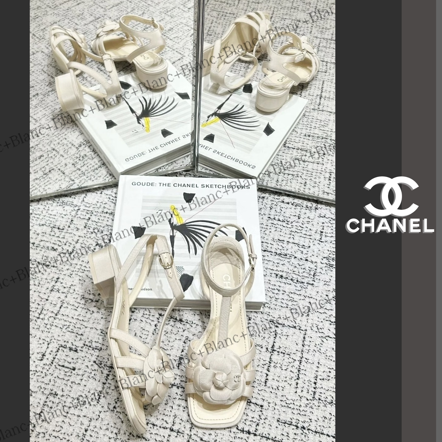 足元に咲くフラワー♡【CHANEL】ローヒール サンダル 新作
