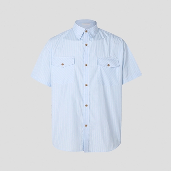 Tシャツ・カットソー IONSEOUL Clean Stripe Two Pocket Short Sleeve Shirt JE1234