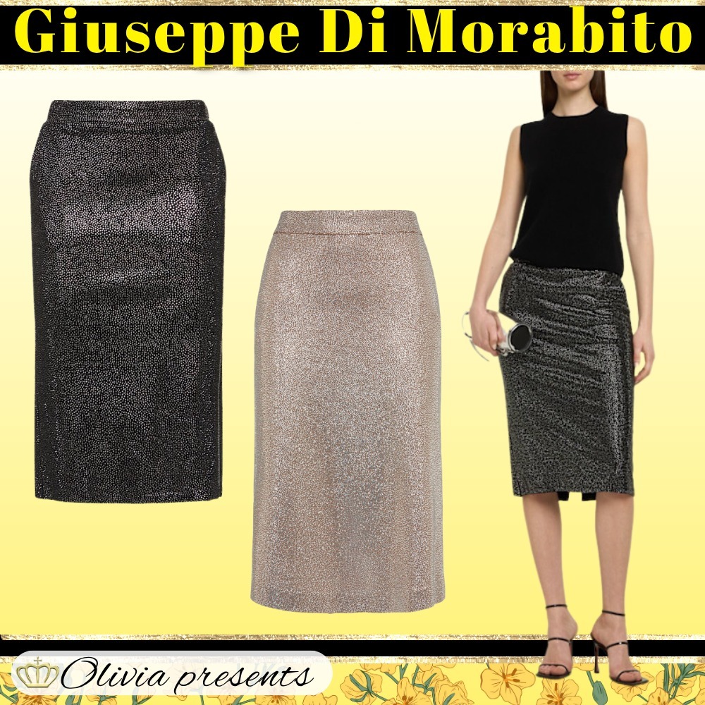 【Giuseppe Di Morabito】スパンコール付きビスコーススカート