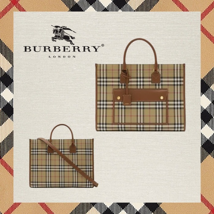 BURBERRY フレイヤ ミディアム トートバッグ