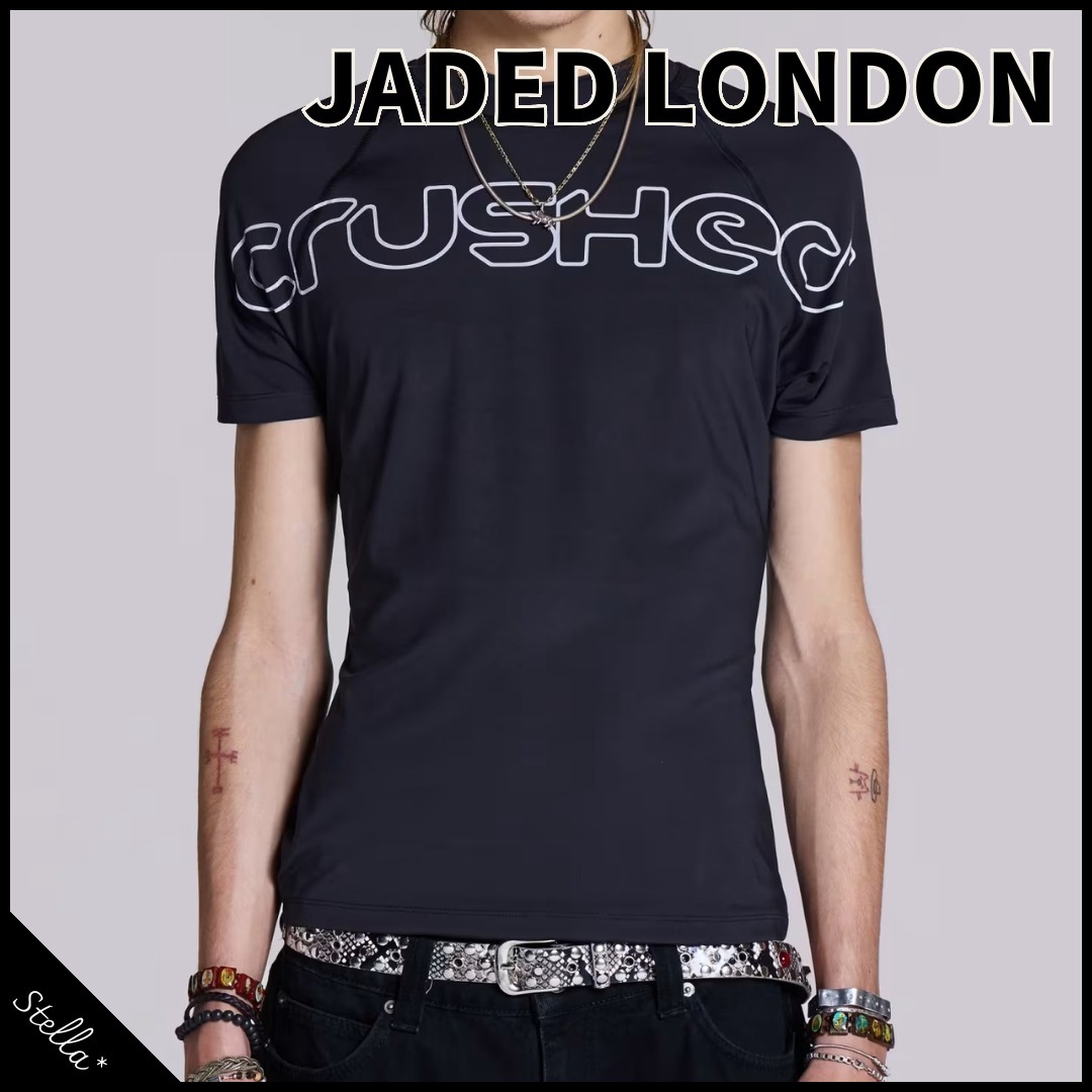 ■JADED LONDON■大人気アイテム Crushed Short Sleeve T-Shirt