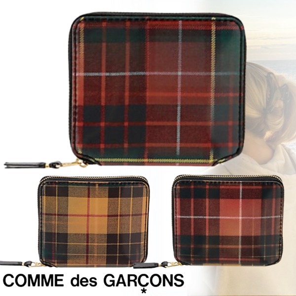 *Comme des Garcons*コムデギャルソン 二つ折りZIP財布 牛革