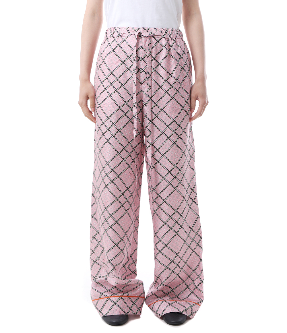 ★GUCCI★プリント シルク ツイル パンツ