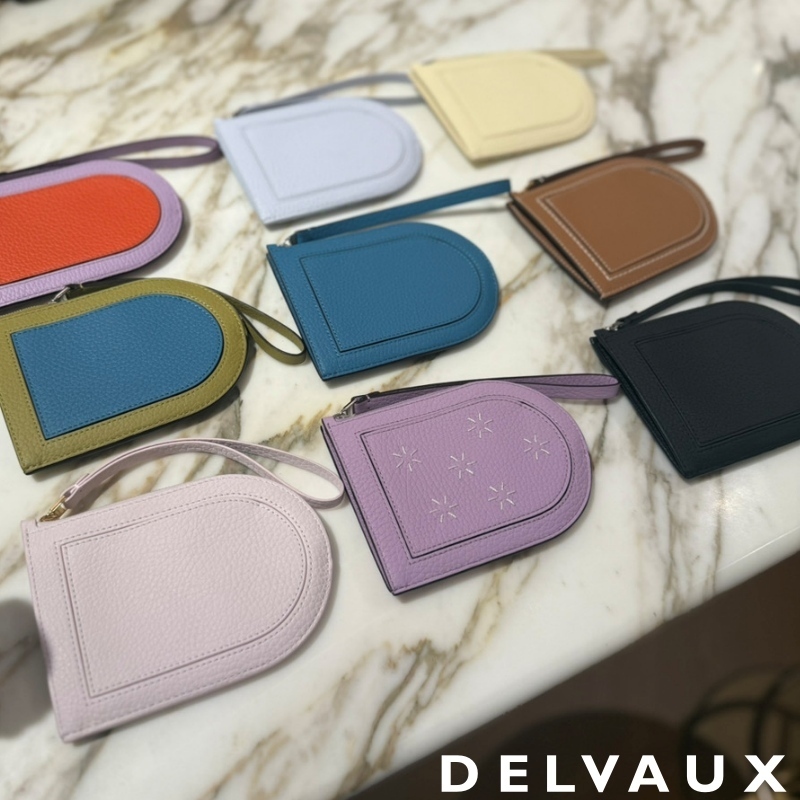 DELVAUX デルヴォー Pin D Multifonctions ジップウォレット