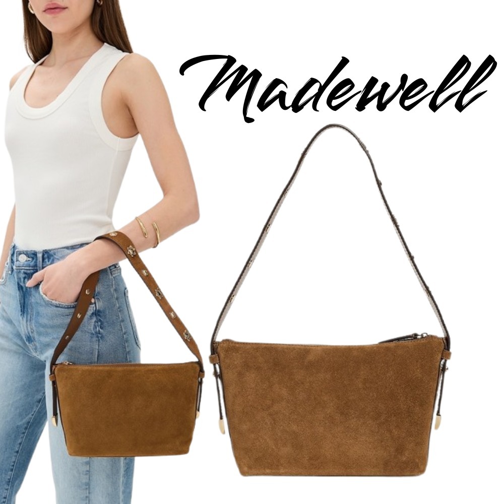 【Madewell】Suede Sun Stud Shoulder Bag