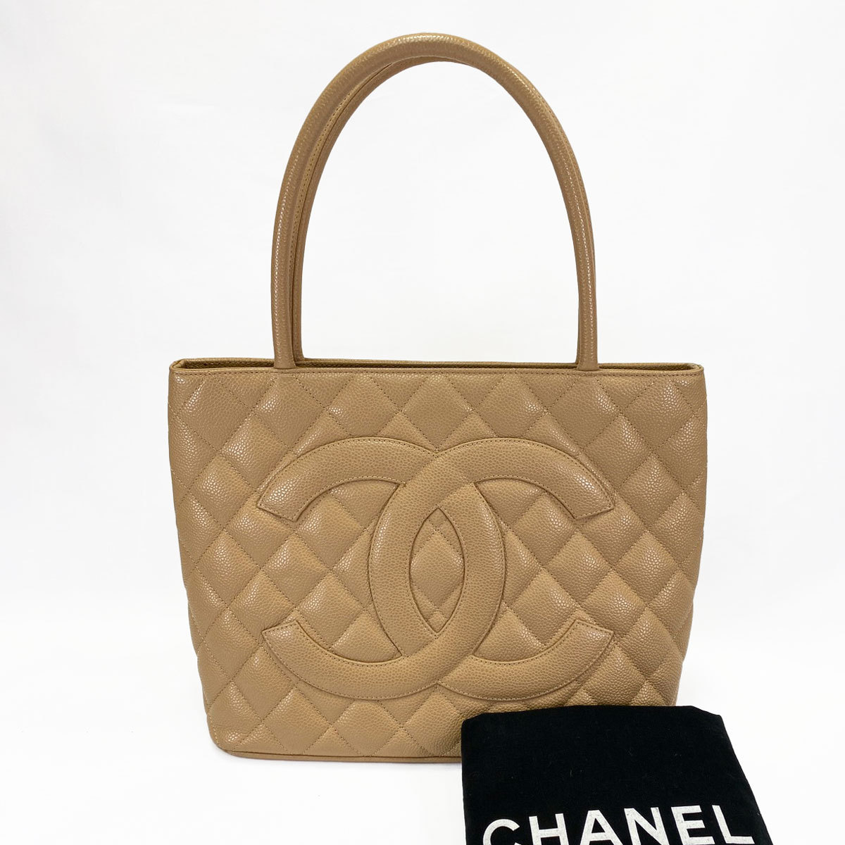 CHANEL 復刻トート キャビアスキン A01804 ハンドバッグ 9409