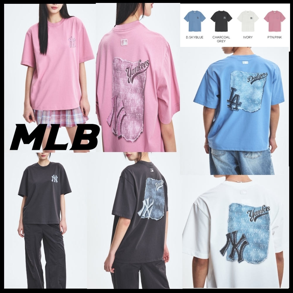 ★早期完売★MLB★Denim Like Monotive Overfit T-Shirt★大人気