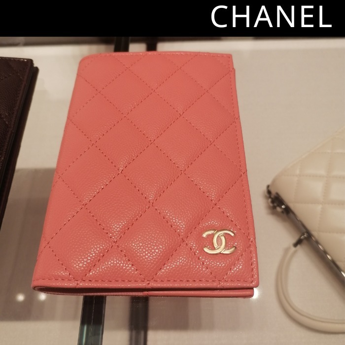 CHANEL シャネル CC ココマーク カードケース ピンク