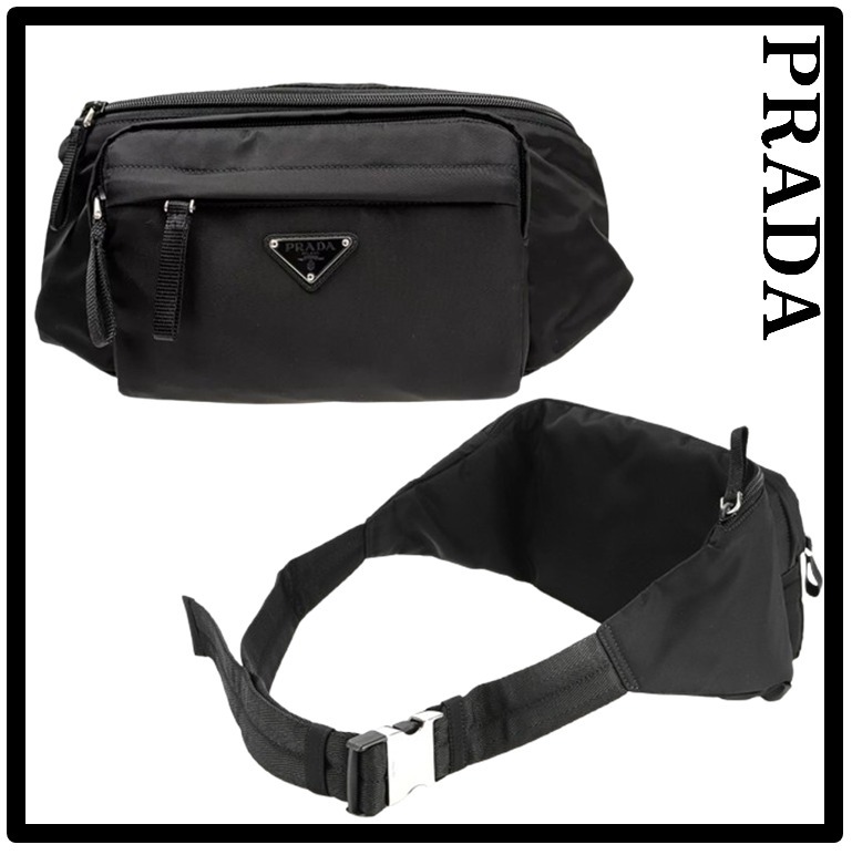 ★送料・関税込★PRADA★三角 ロゴ ベルトバッグ★