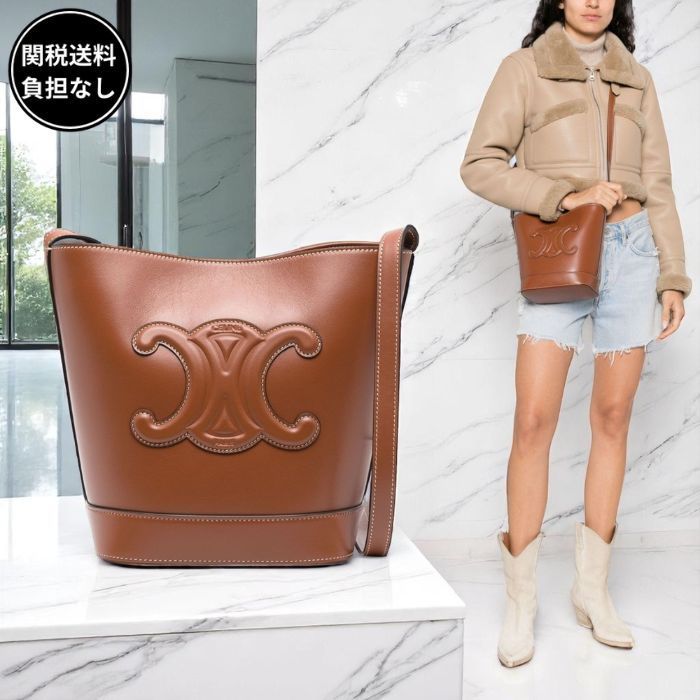 CELINE スモール バケット キュイル トリオンフ バッグ 関送込