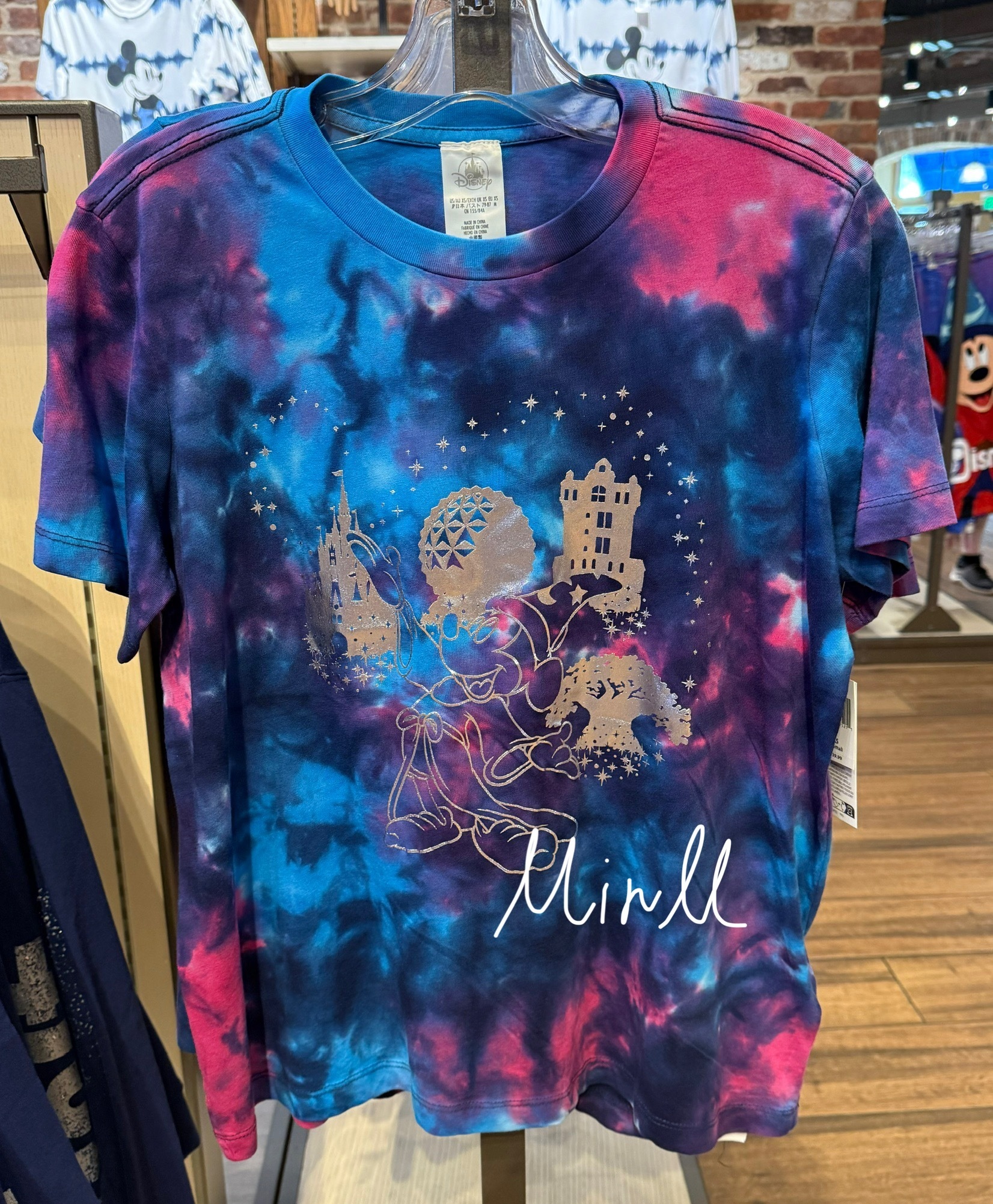 【Disney】ファンタジア ソーサラーミッキー タイダイ Tシャツ