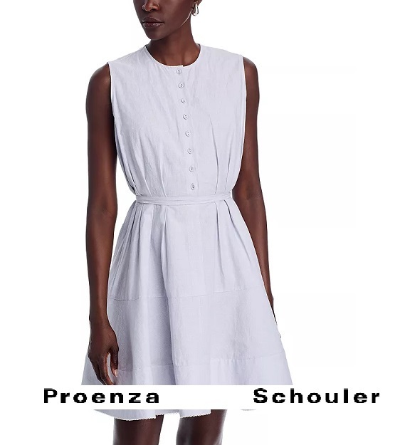 proenza schouler ケンジー リネン＆コットン ドレス