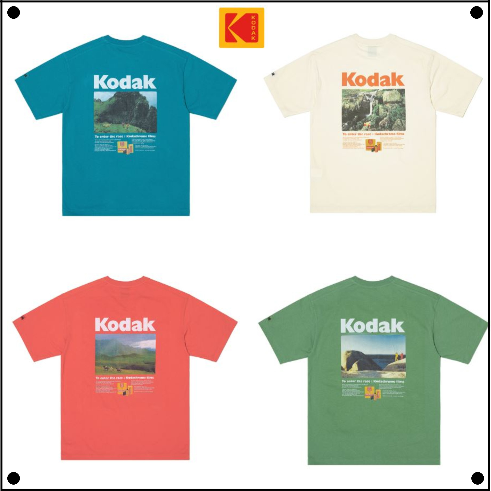 KodakのCINERY GRAPHIC HALF SLEEVE T-SHIRT 全5色
