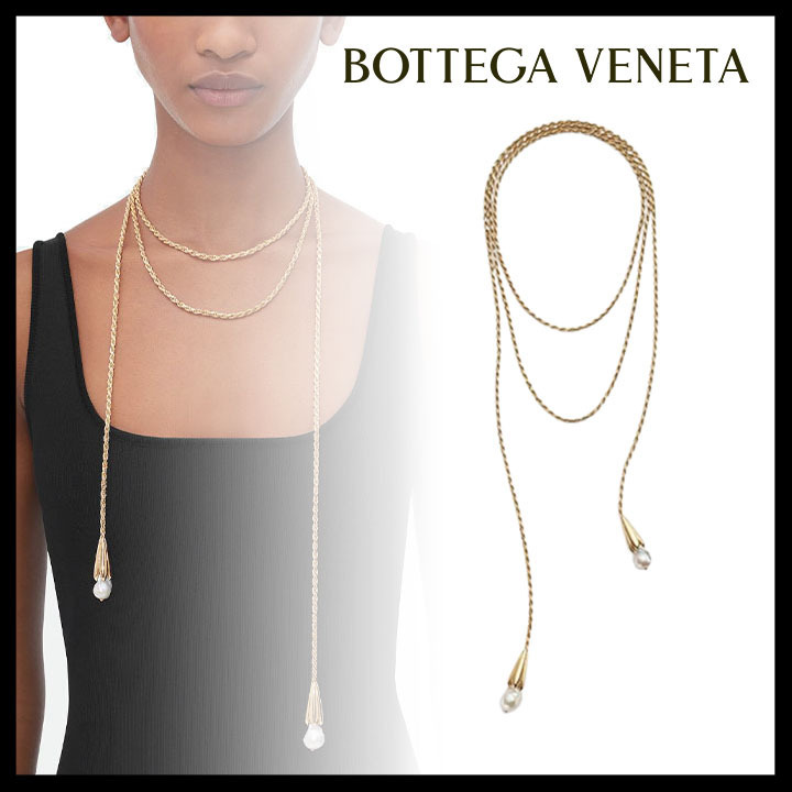 Bottega Veneta直営店 パール スカーフ ネックレス