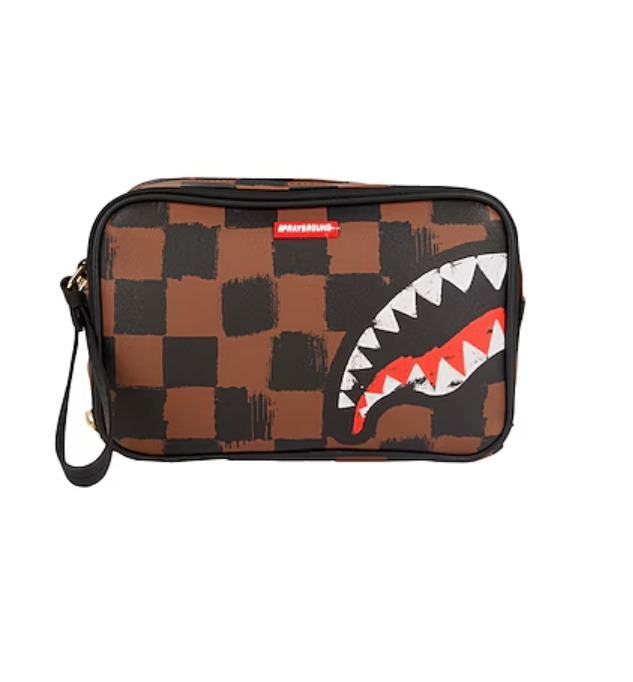 ★送関込み★Sprayground shark in Paris painted toiletry bag