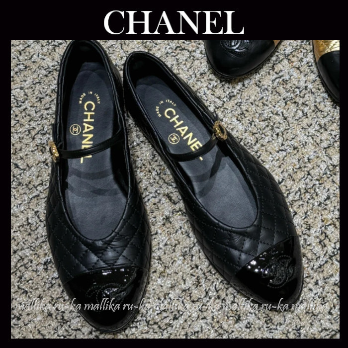コーデの優等生ブラック♡25A【CHANEL】メリージェーン