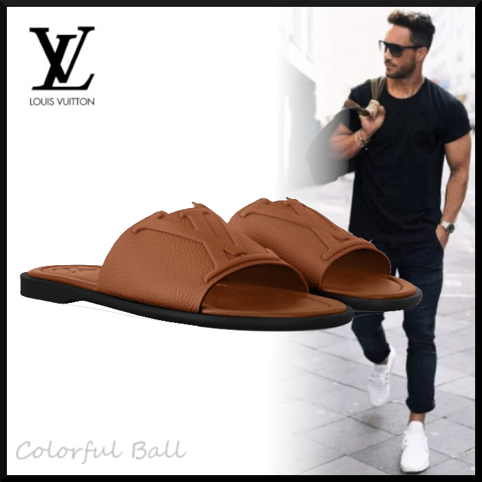 【お洒落メンズへ】Louis Vuitton Mule LV ポルトフィーノ