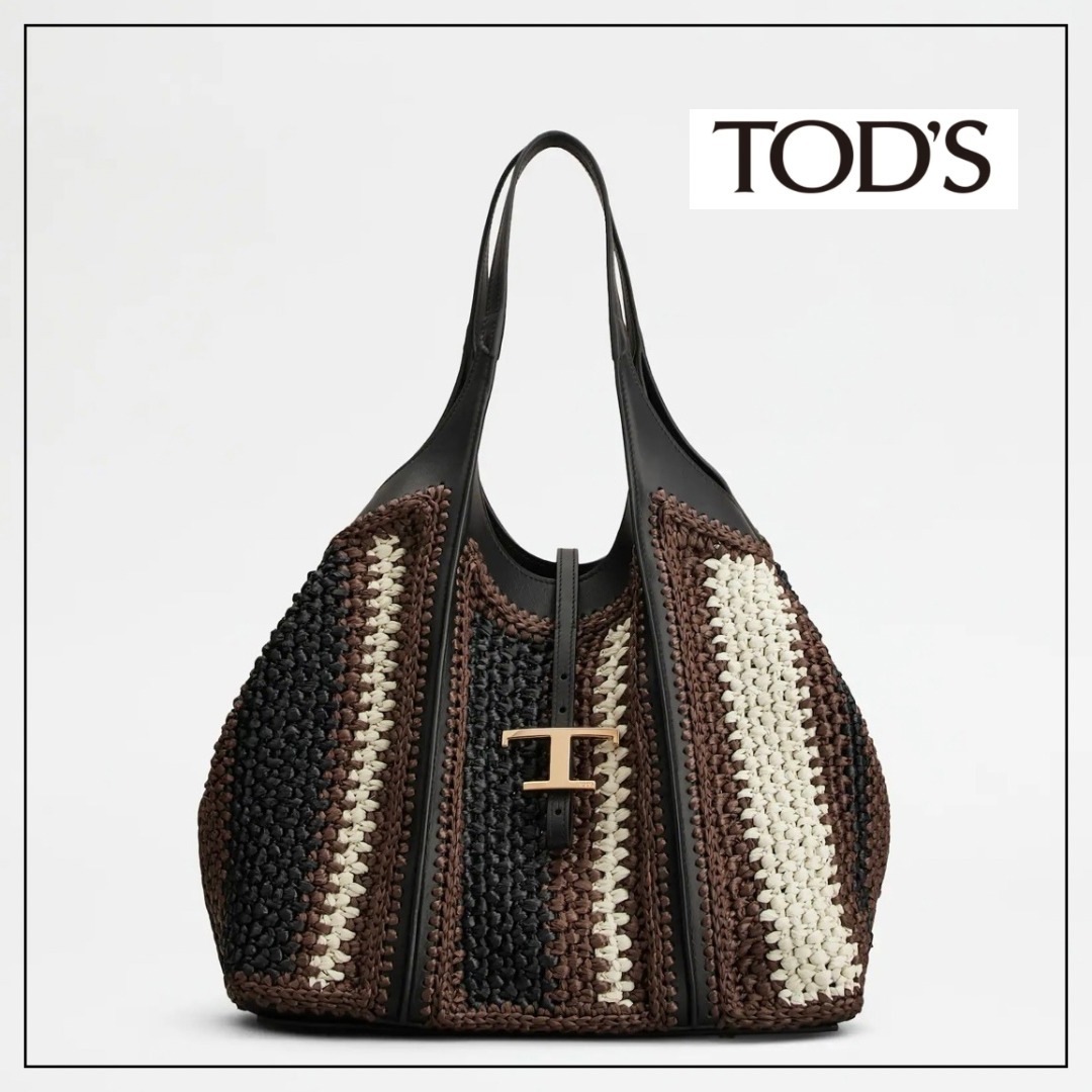 ★関税込★TOD`S T タイムレス ミディアム ショッピングバッグ