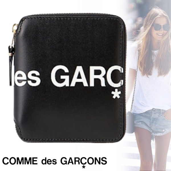 *Comme des Garcons*コムデギャルソン ヒュージロゴ二つ折り財布
