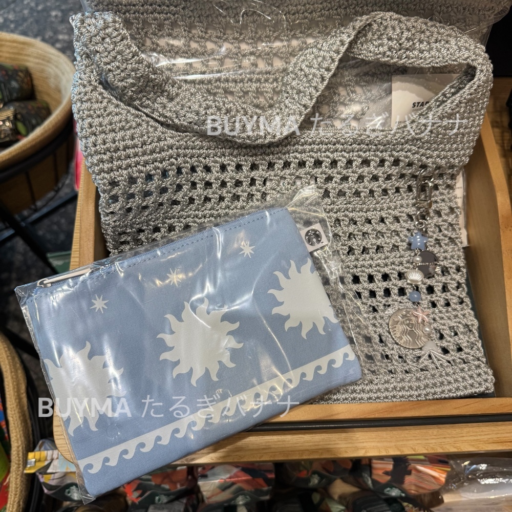 25サマー【韓国スタバ】Summer Breeze Knit Bag Set